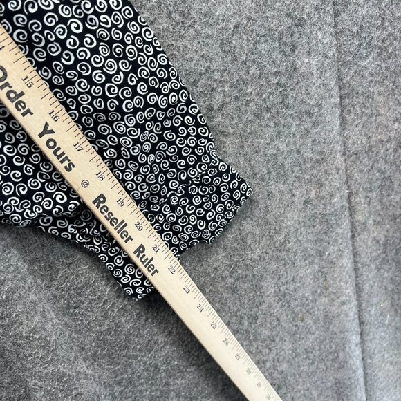 Guess by Georges Marciano Shirt Mens Medium Black White Swirl Print Vintage USA - Picture 3 of 9